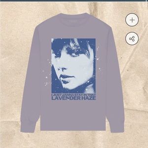 EUC LIKE NEW 2X TAYLOR SWIFT Lavender Haze Long Sleeve